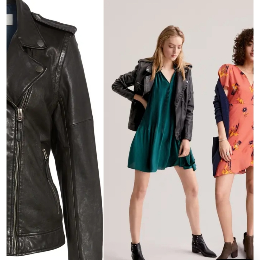 Treasure & Bond leather moto jacket